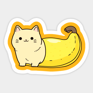 Cat Banana or Banana Cat Sticker